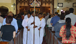 Worship at St. Paul's Church, Kandy